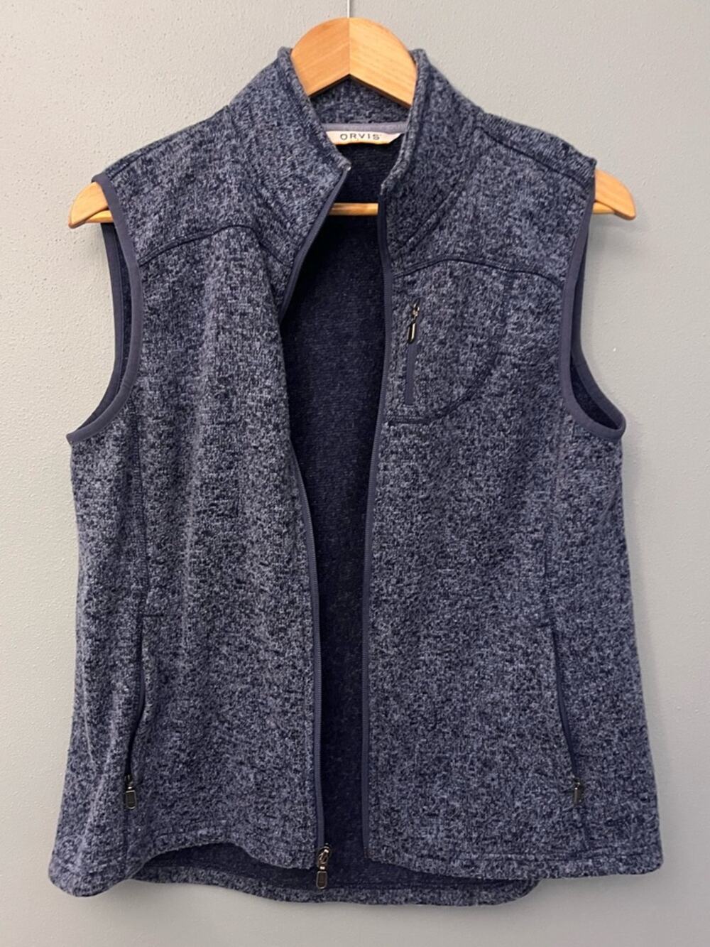 Orvis Sweater Knit Zip-Front Fleece Vest